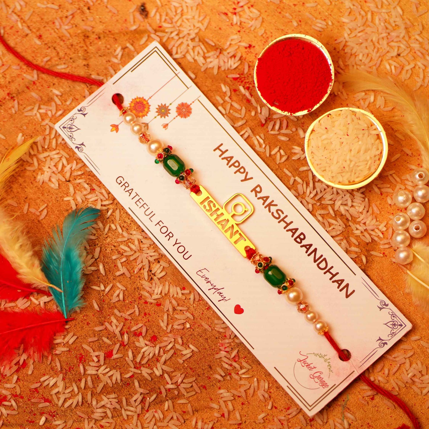 Personalised Instagram logo Name Rakhi fo4 your Insta Brother