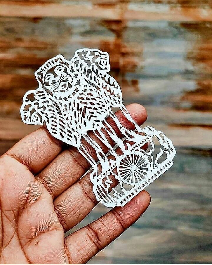 Satyamev Jayate Brooch / Lapel Pin – 22 Carat Gold Plated & 925 Silver Plated | Handcrafted Premium Finish