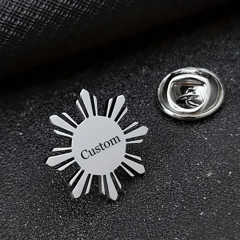 Crafted Elegance: Cufflink & Brooch Set with 22K Shine