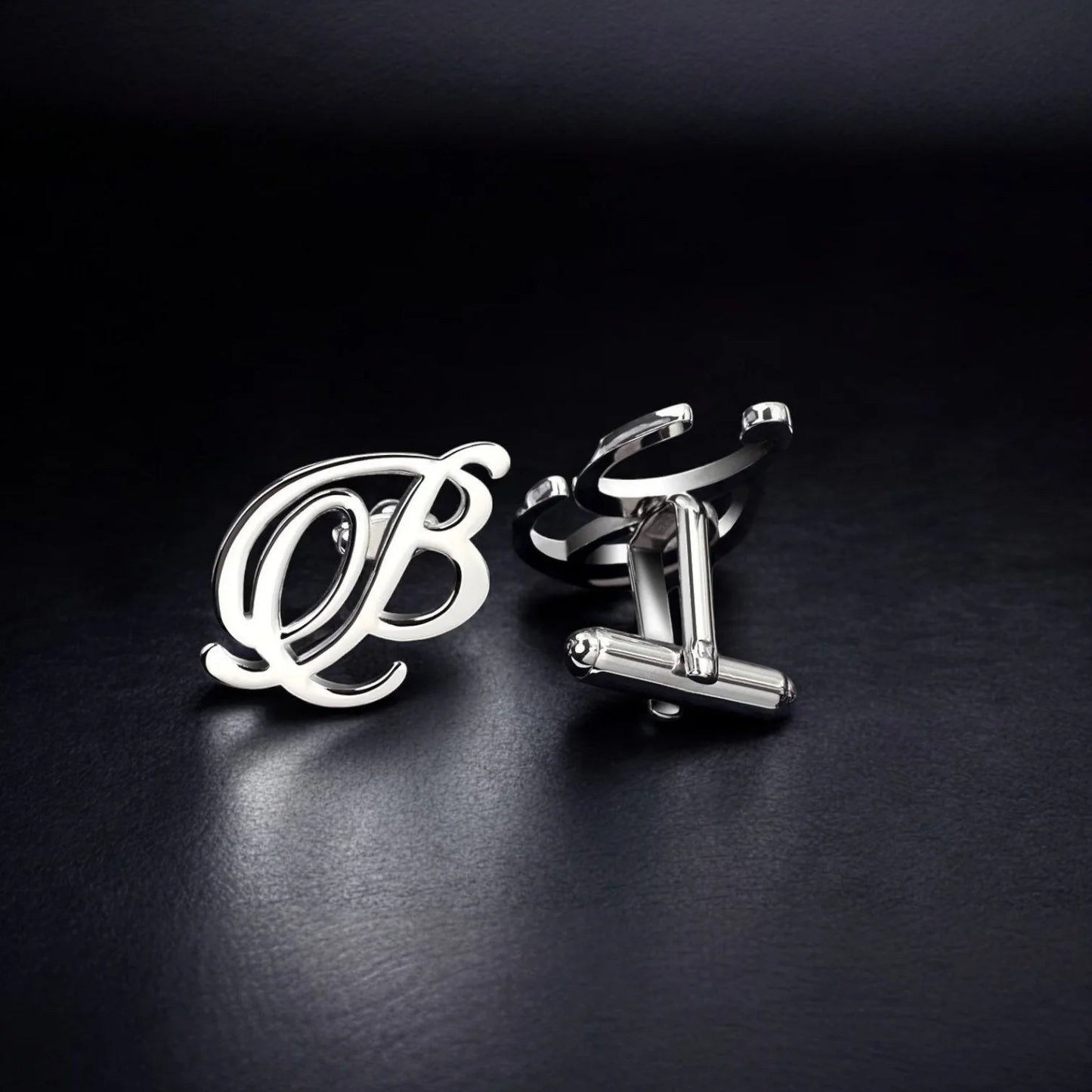 Single Initial, Infinite Style – 22K Gold-Plated Cufflinks