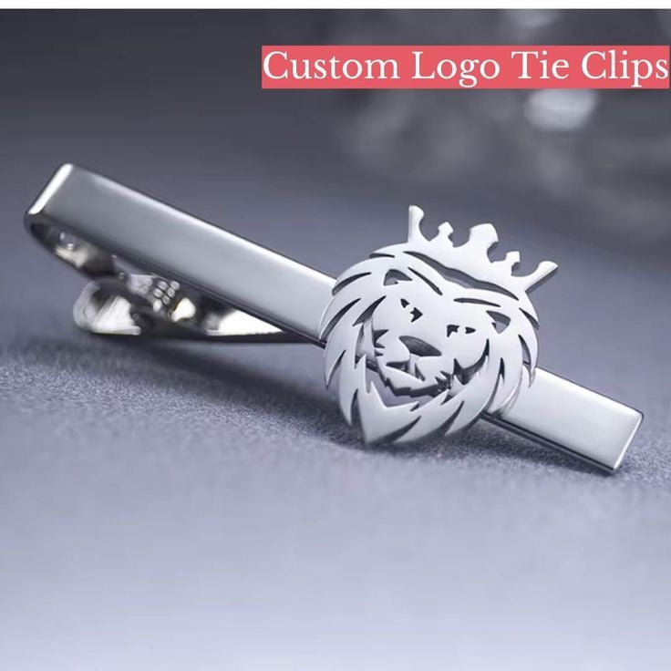 Branded Elegance: Custom Logo Tie Pin with 22-Carat Finish