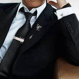 Personalized Cufflink, Tie Bar & Lapel Pin Trio
