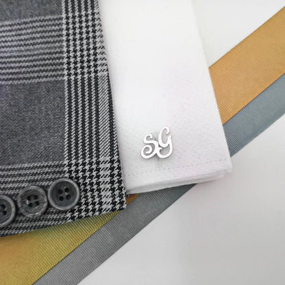 Personalized Prestige: Custom Initial Cufflinks in 22K Gold