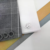 Personalized Prestige: Custom Initial Cufflinks in 22K Gold