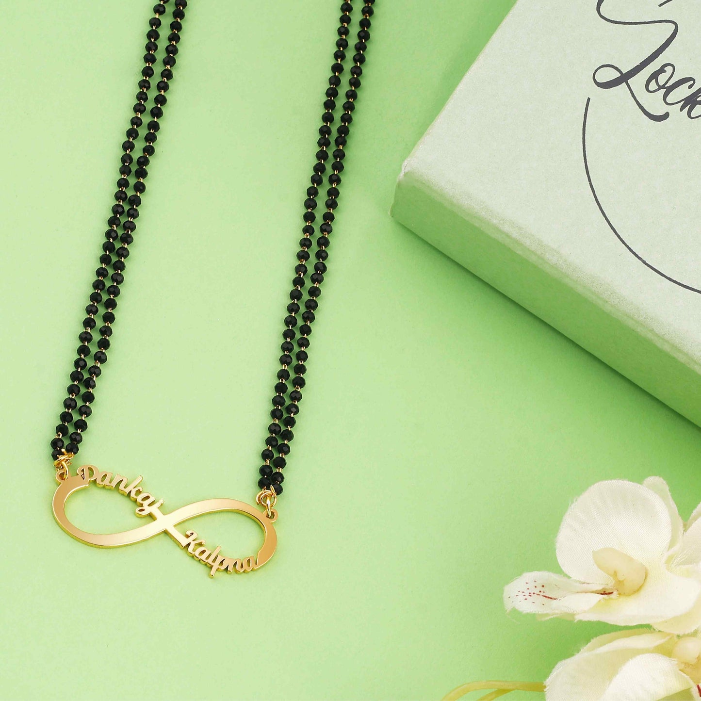 Personalised Infinity Couple Name Mangalsutra