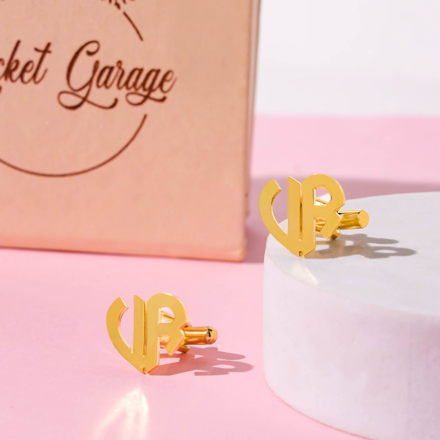 Romantic Heart Initial Cufflinks: A Symbol of Love, Crafted Just for You