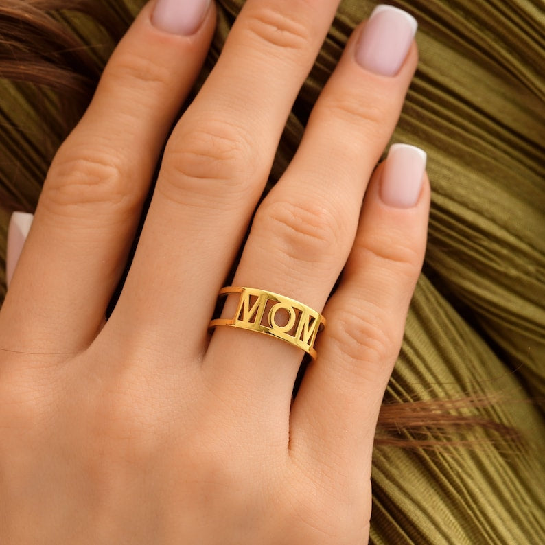 Personalised Statement Name Ring