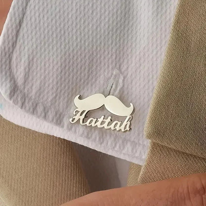 Twirl Your Style: 22K Gold-Plated Mustache Cufflinks
