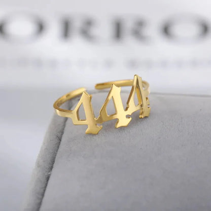 Angel Number Ring Adjustable