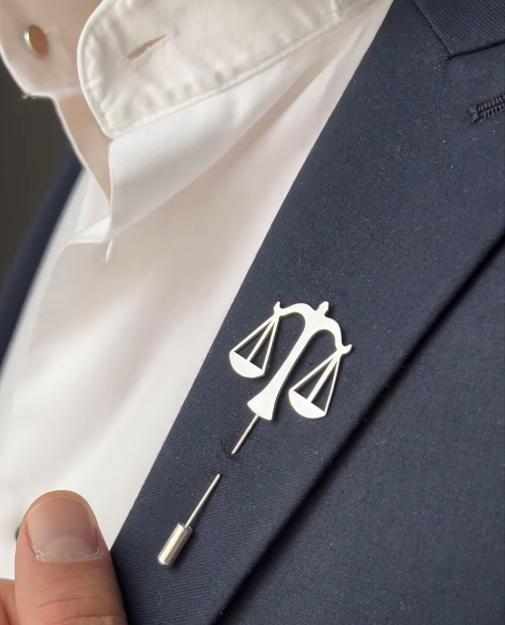 Justice Advocate Lapel Pin