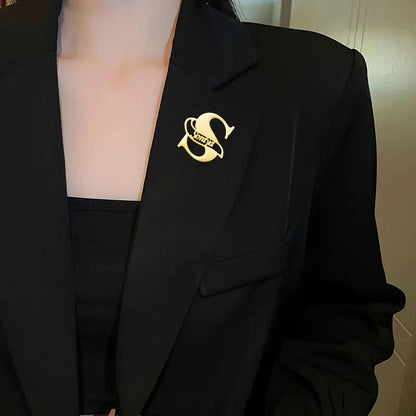 Wear Your Name with Pride – 22K Gold-Plated Name Brooch