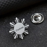Crafted Elegance: Cufflink & Brooch Set with 22K Shine