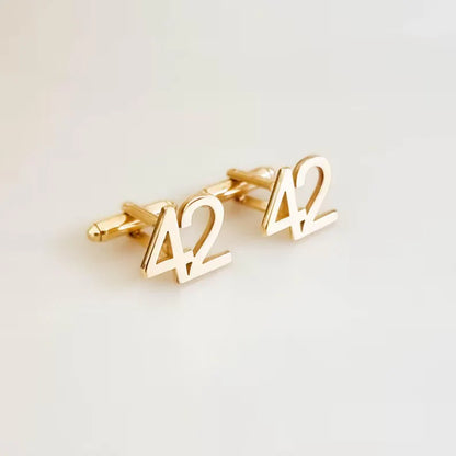 Numbers that Matter: Custom Cufflinks in 22K plated