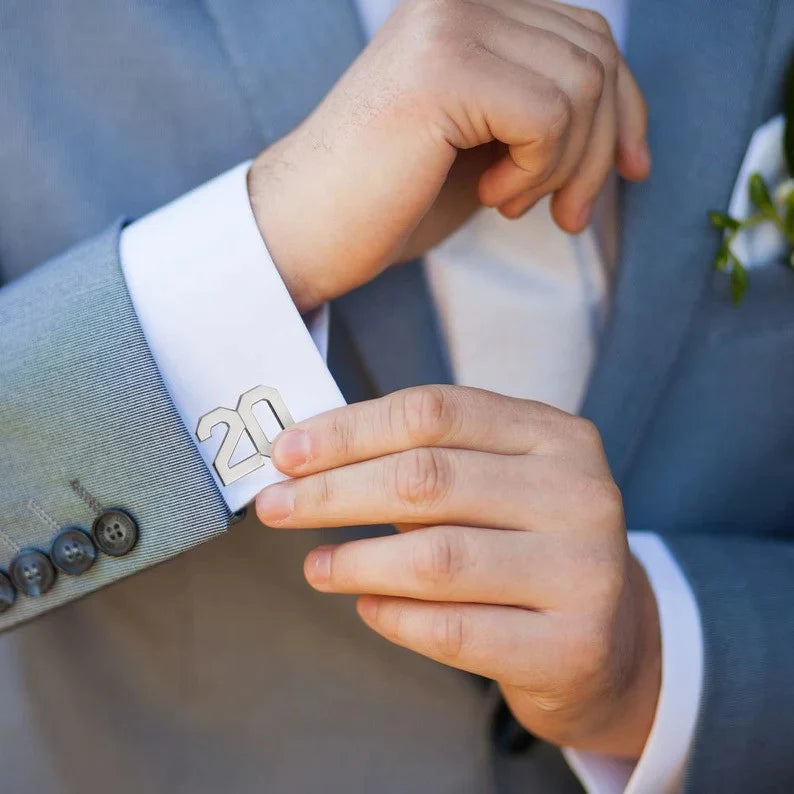 Numbers that Matter: Custom Cufflinks in 22K plated