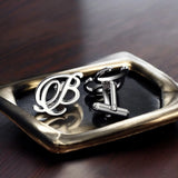 Single Initial, Infinite Style – 22K Gold-Plated Cufflinks
