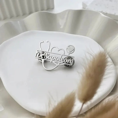 Wear Your Passion – Custom 22-Carat Gold Stethoscope Brooch