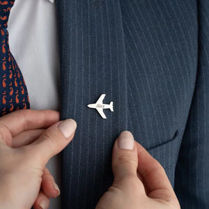 Custom Aeroplan brooch for Airhostess-Pilot