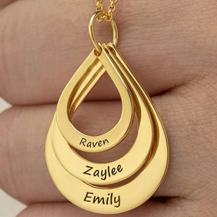 "Wear Your Name: Personalized Drop Necklace"