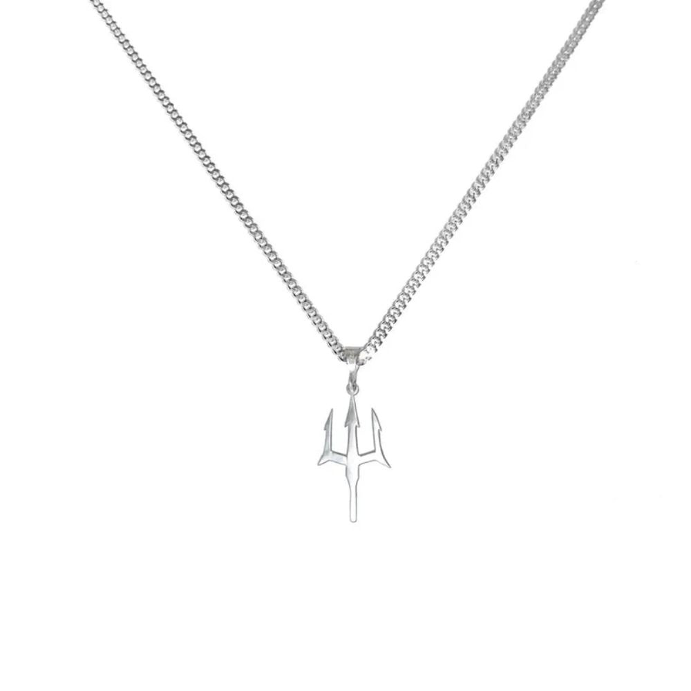 Trident Men Pendant With Chain