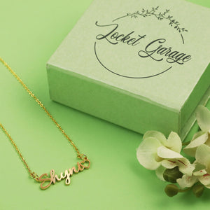 Empty Heart Stylish Personalised Name Pendant