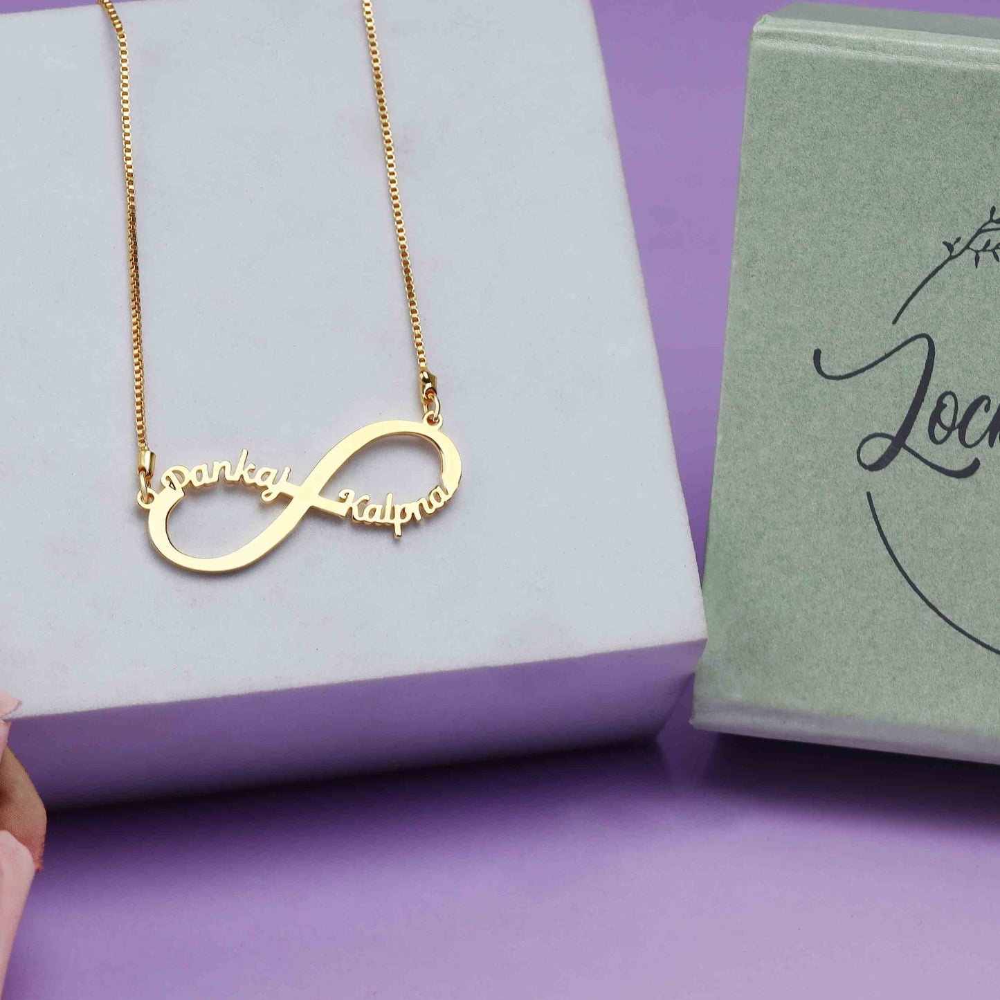 Infinity Double Name Necklace