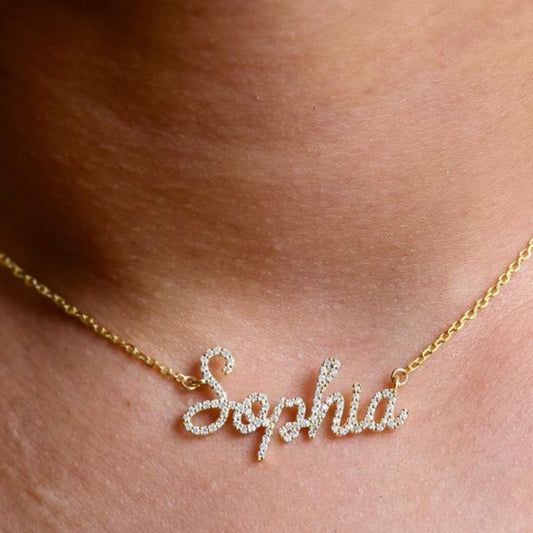Exclusive Diamond Studded Name Necklace – Only at Locket Garage | 12 Days Crafting