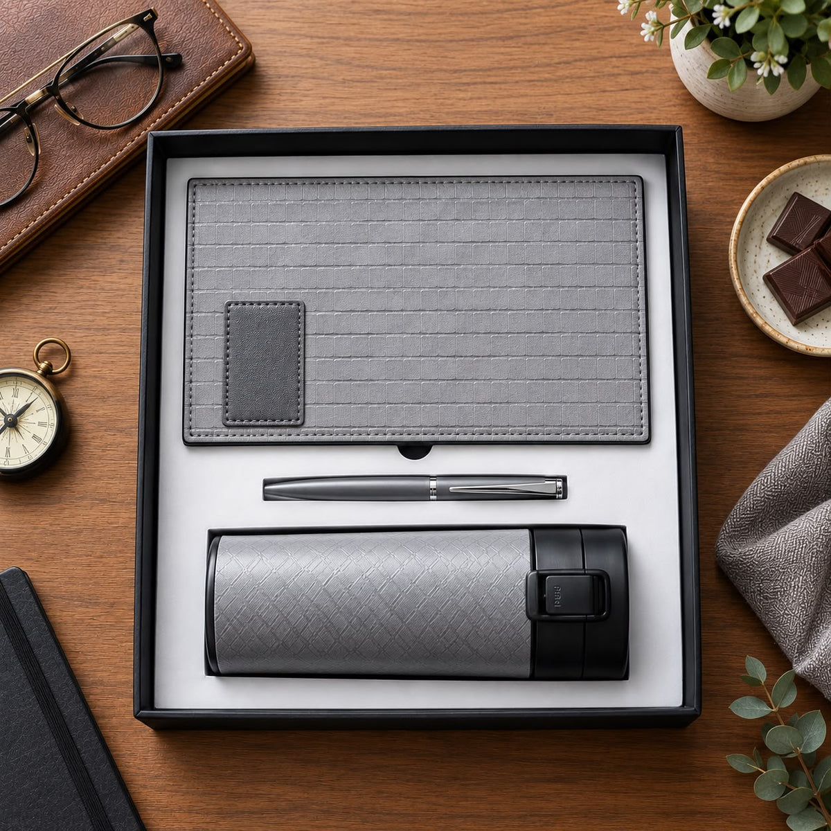 Premium customised 3-in-1 Executive Corporate Gift Combo Set
