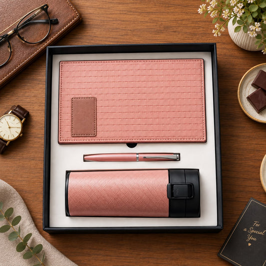 Premium customised 3-in-1 Executive Corporate Gift Combo Set