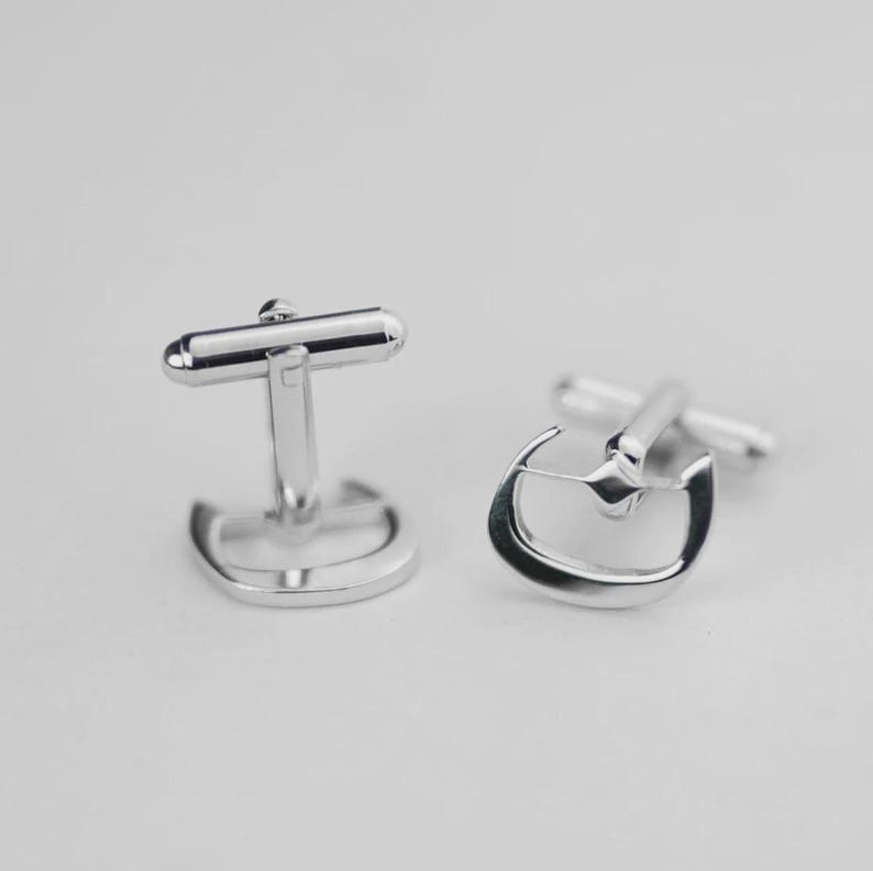 The Emir Crest: Custom Arabic Initial Cufflinks in 22K Gold & 925 Silver Plating
