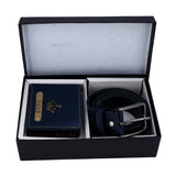 Wallet And Belt Blue Combo