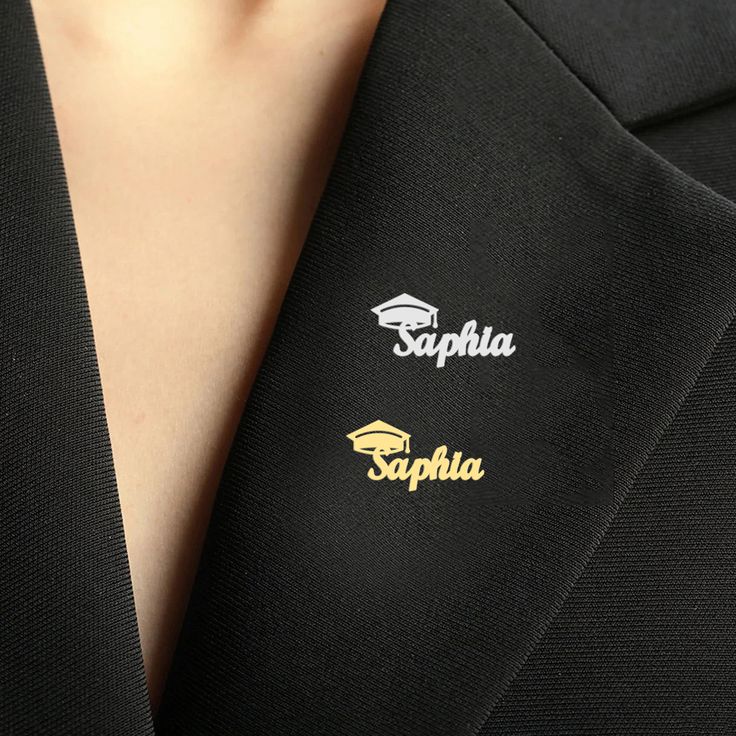 Graduate Customised Name Lapel Pin – 22 Carat Gold Plated & 925 Silver Plated | Handcrafted Premium Gift