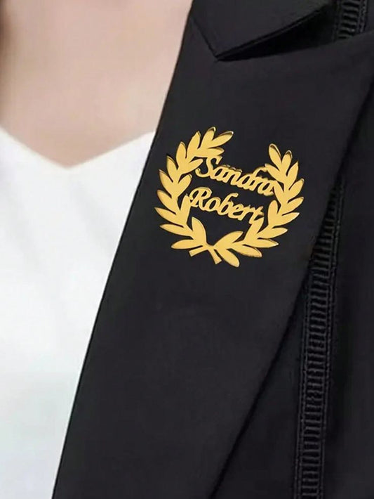 Name Layer Logo Pin – Advocate | Customised | 22 Carat Gold Plated & 925 Silver Plated | Handcrafted Premium Finish