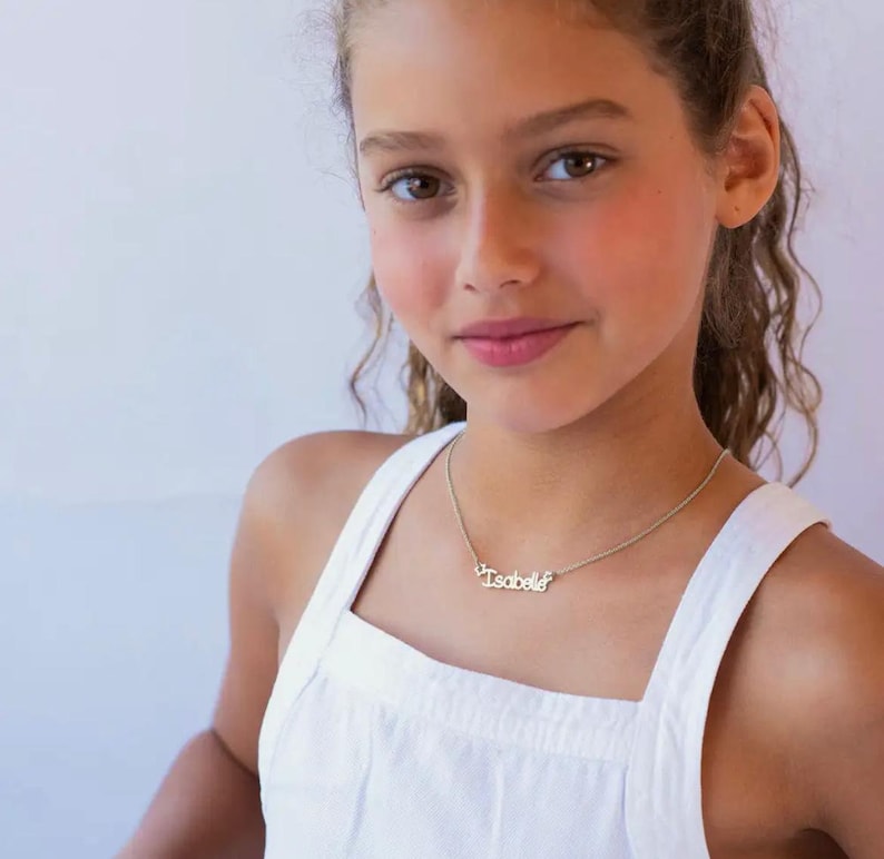 Star Name Necklace For Kids 4 to 12 years