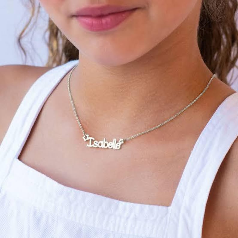 Star Name Necklace For Kids 4 to 12 years