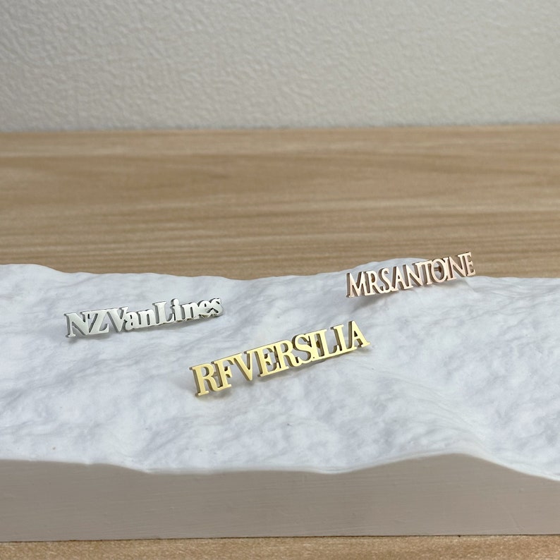 Custom Name Brooch, Personalized Name