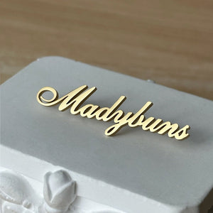 Custom Name Brooch, Personalized Name