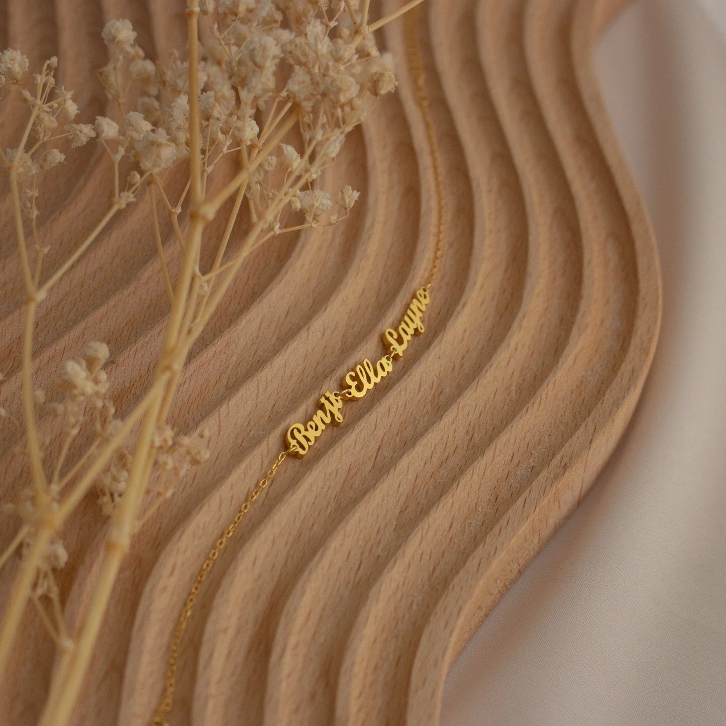 22k Multiple Name Bracelet