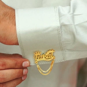 "Stylish & Fun: Mustache-Themed Custom Cufflinks for Weddings"