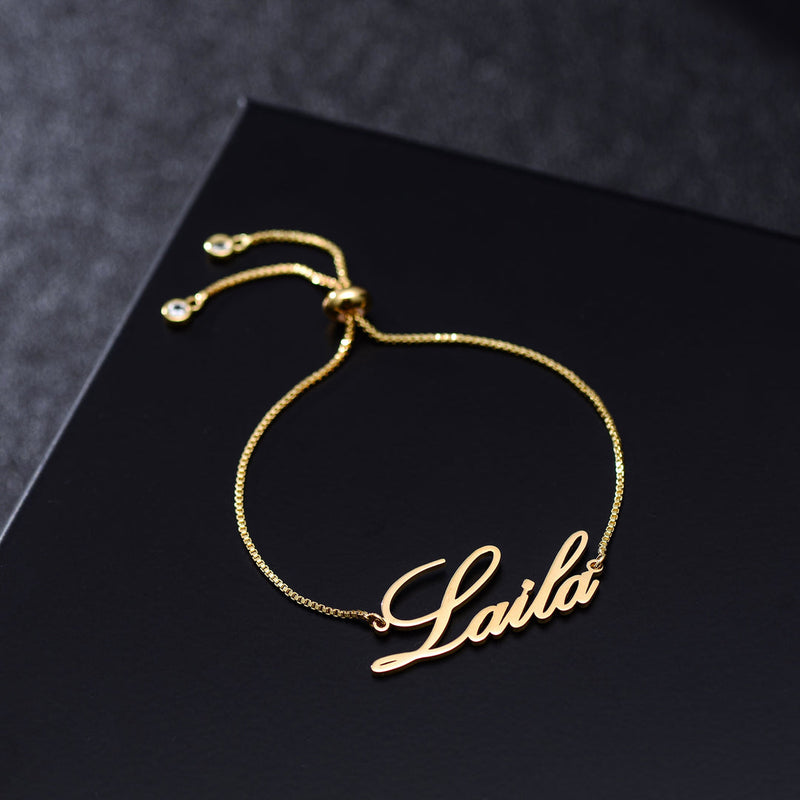 Customised Adjustable Name Bracelet