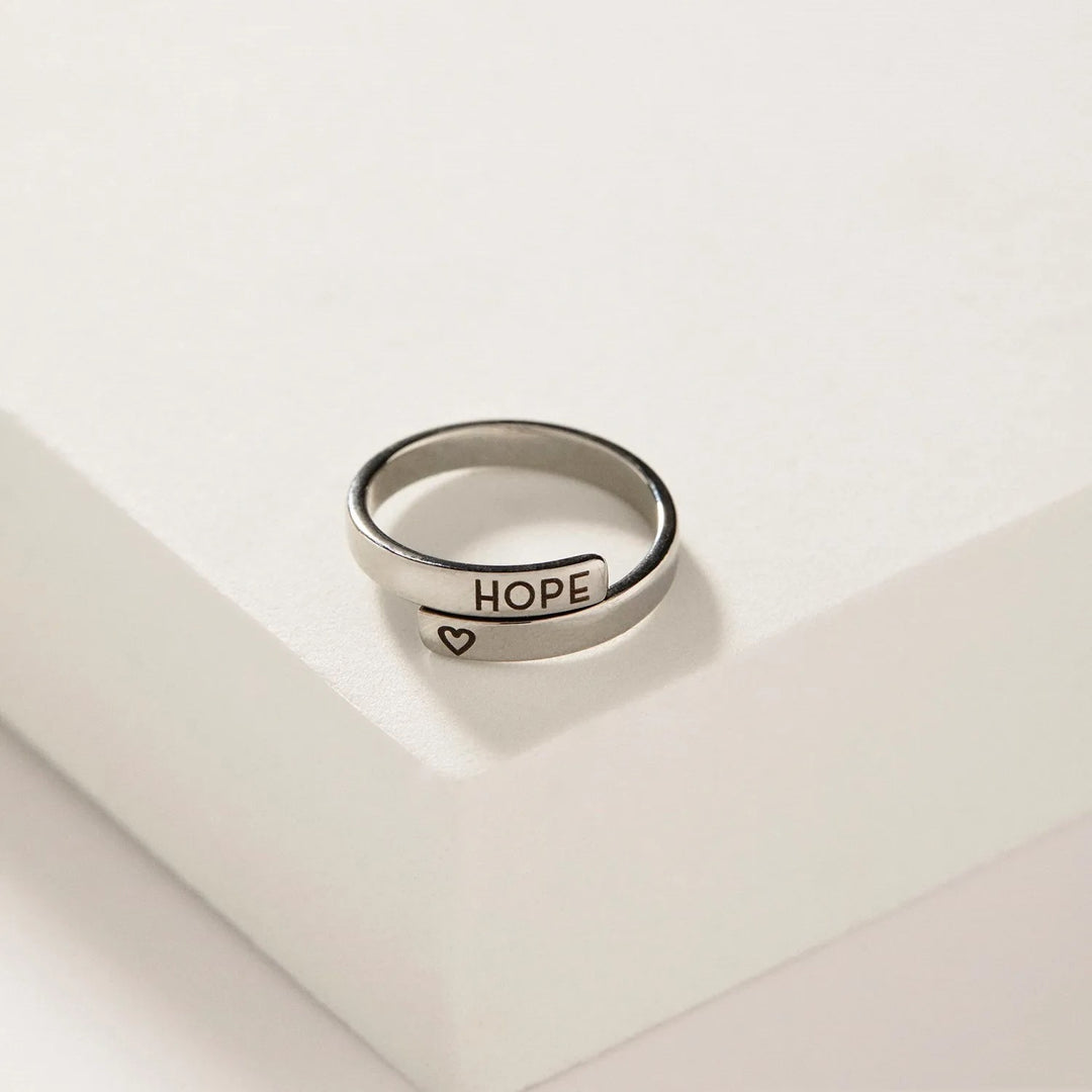 Personlized Double Band Engraved Ring