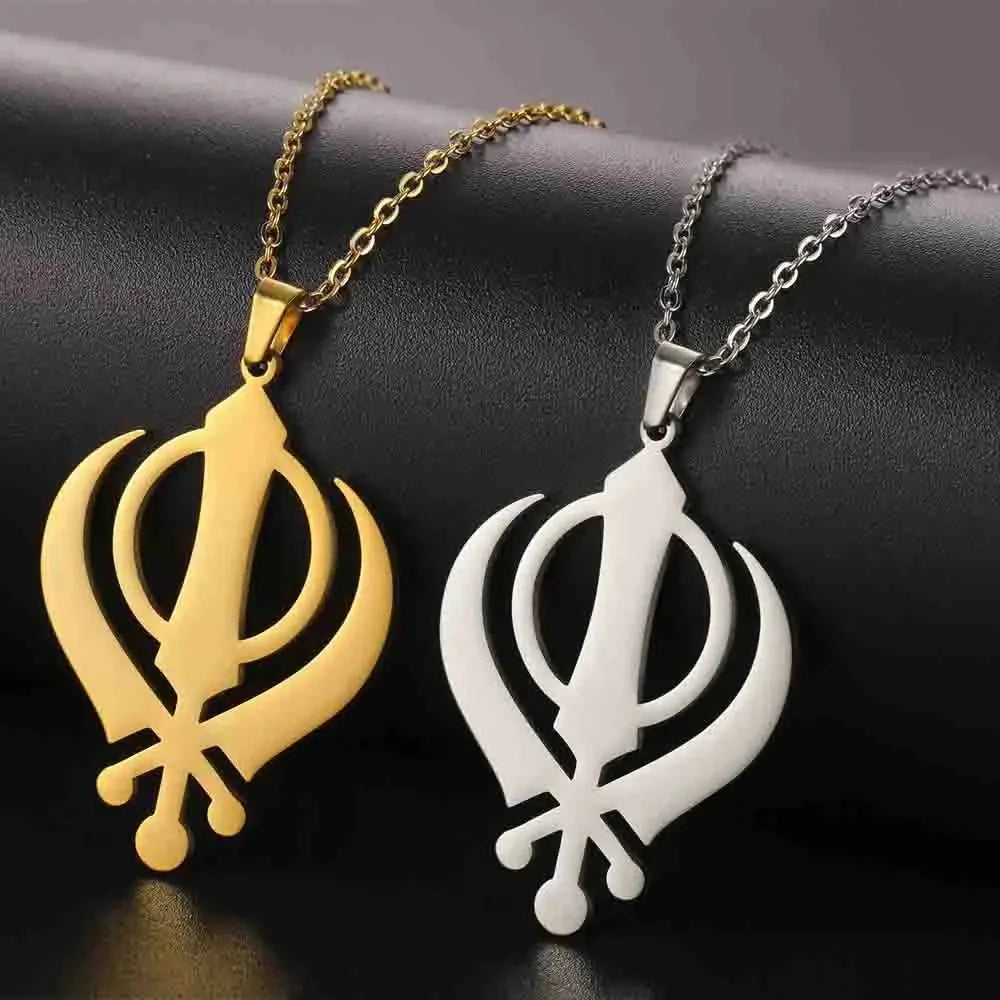 Khanda Sikh Pendant Necklace