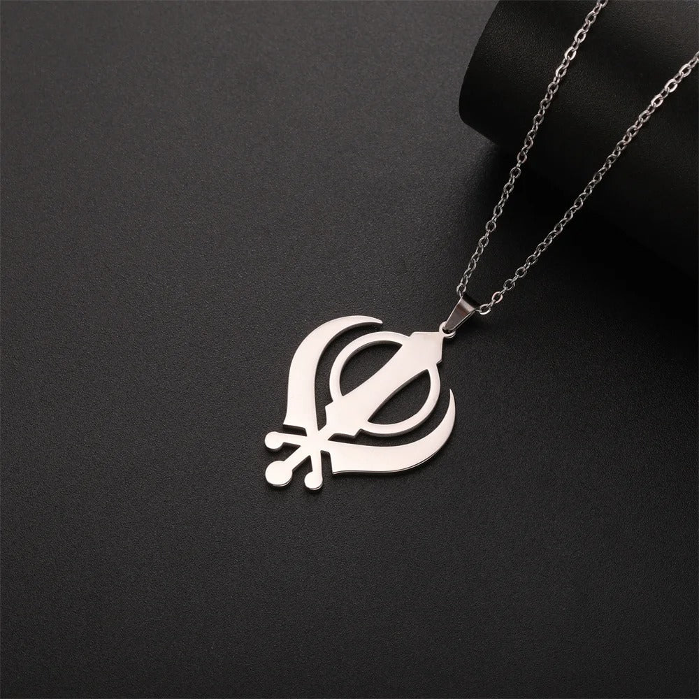 Khanda Sikh Pendant Necklace