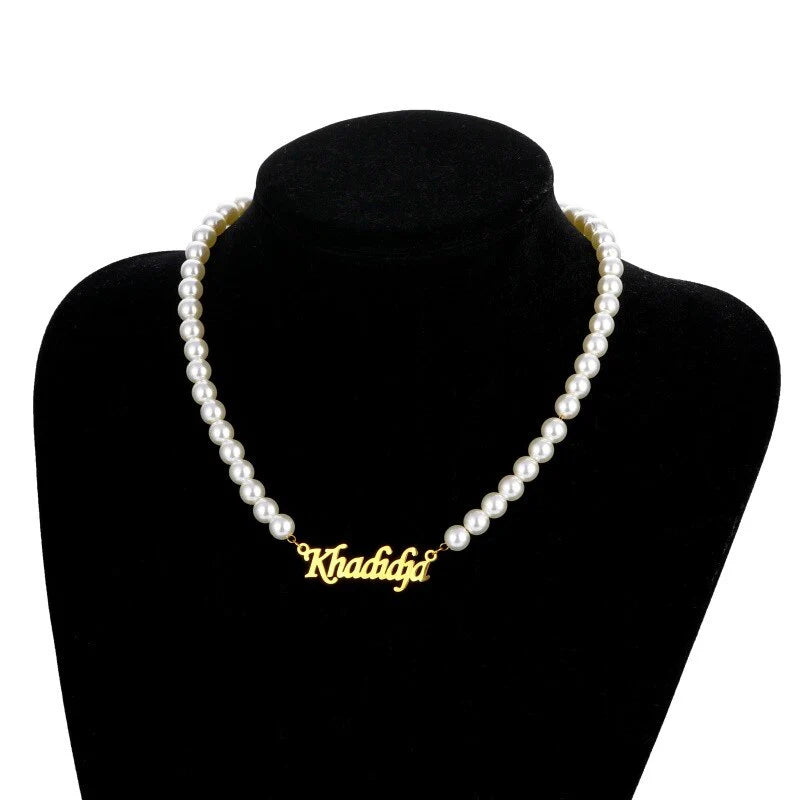 Personalised Pearl Name Necklace