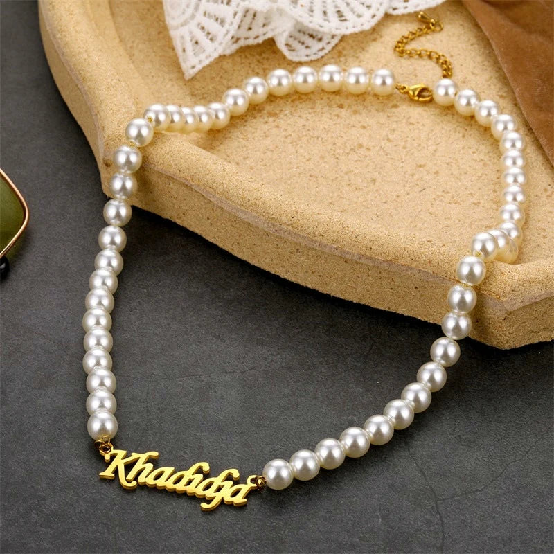 Personalised Pearl Name Necklace