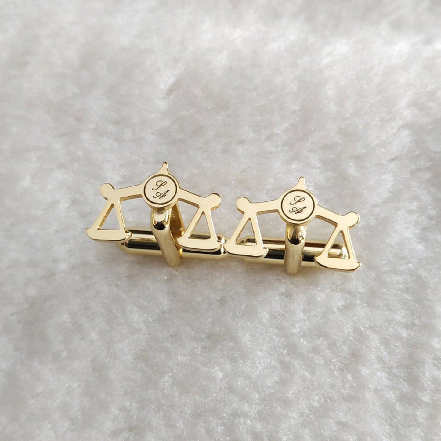 Empowering Elegance: Custom Initial Cufflinks for Advocates