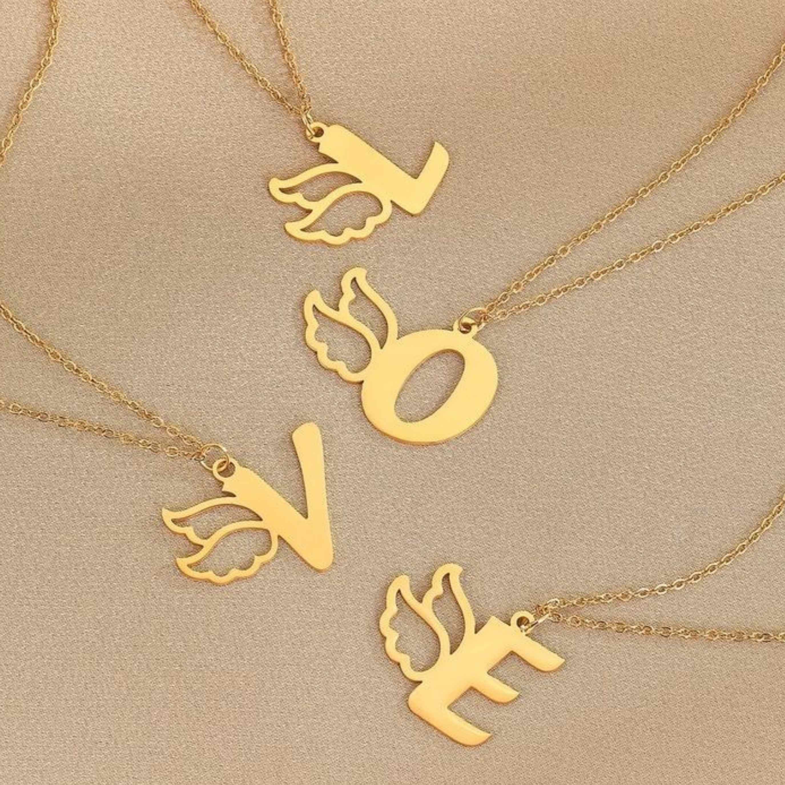 "Soaring Initial - Custom Winged Alphabet Necklace"
"Wings of Identity - Personalized Single Letter Necklace"
"