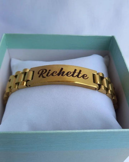 Personalized Name Bracelet for Men – Stainless Steel