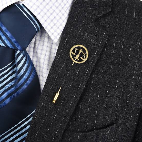 Golden Justice – Premium 22-Carat Plated Coat Pin