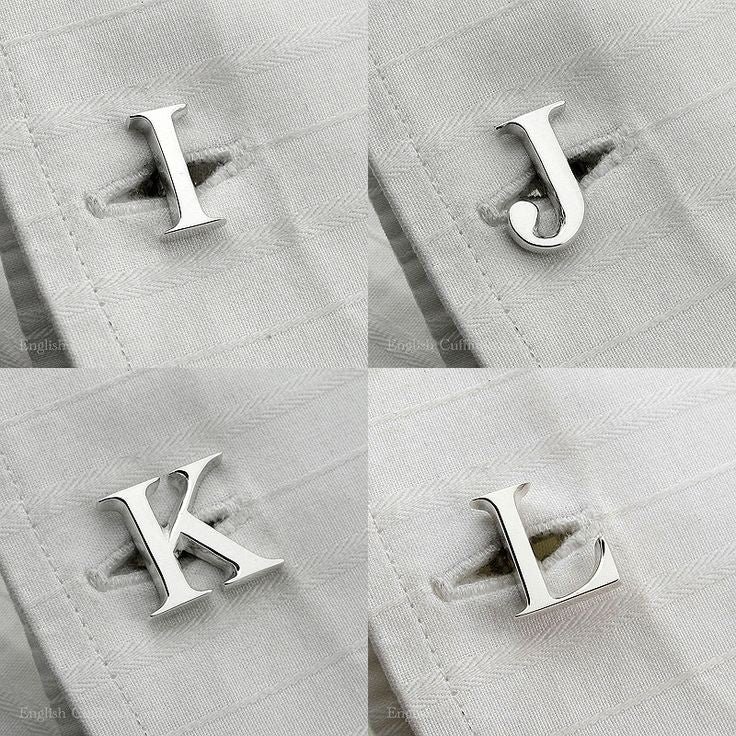 Single Alphabet Bold Font Cufflink