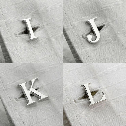 Single Alphabet Bold Font Cufflink